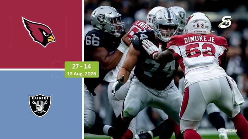 Arizona Cardinals vs Las Vegas Raiders