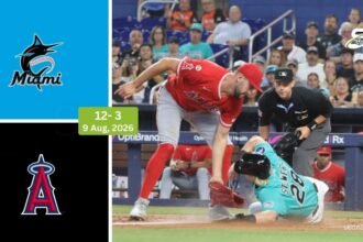 Los Angeles Angels vs Miami Marlins Match Player Stats