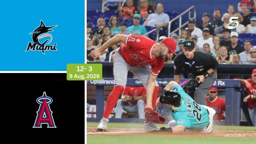 Los Angeles Angels vs Miami Marlins Match Player Stats